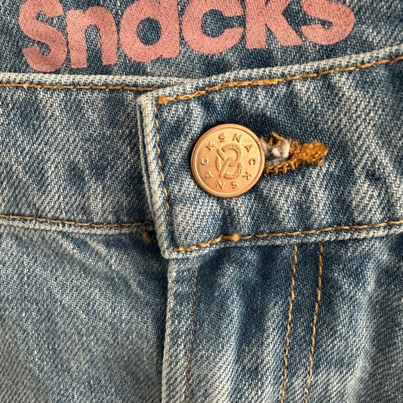 Mother Snacks Lil Fun Dip Slice Denim Maxi Skirt Nothing Else Like It Size 25 - Picture 11 of 14